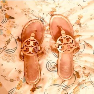 Tory Burch Gold Miller Sandals